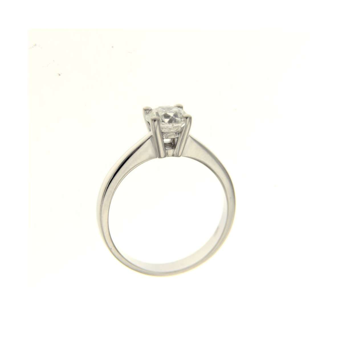 Solitaire ring 4 prongs with IGI certified diamond 1.01 ct G-VS2