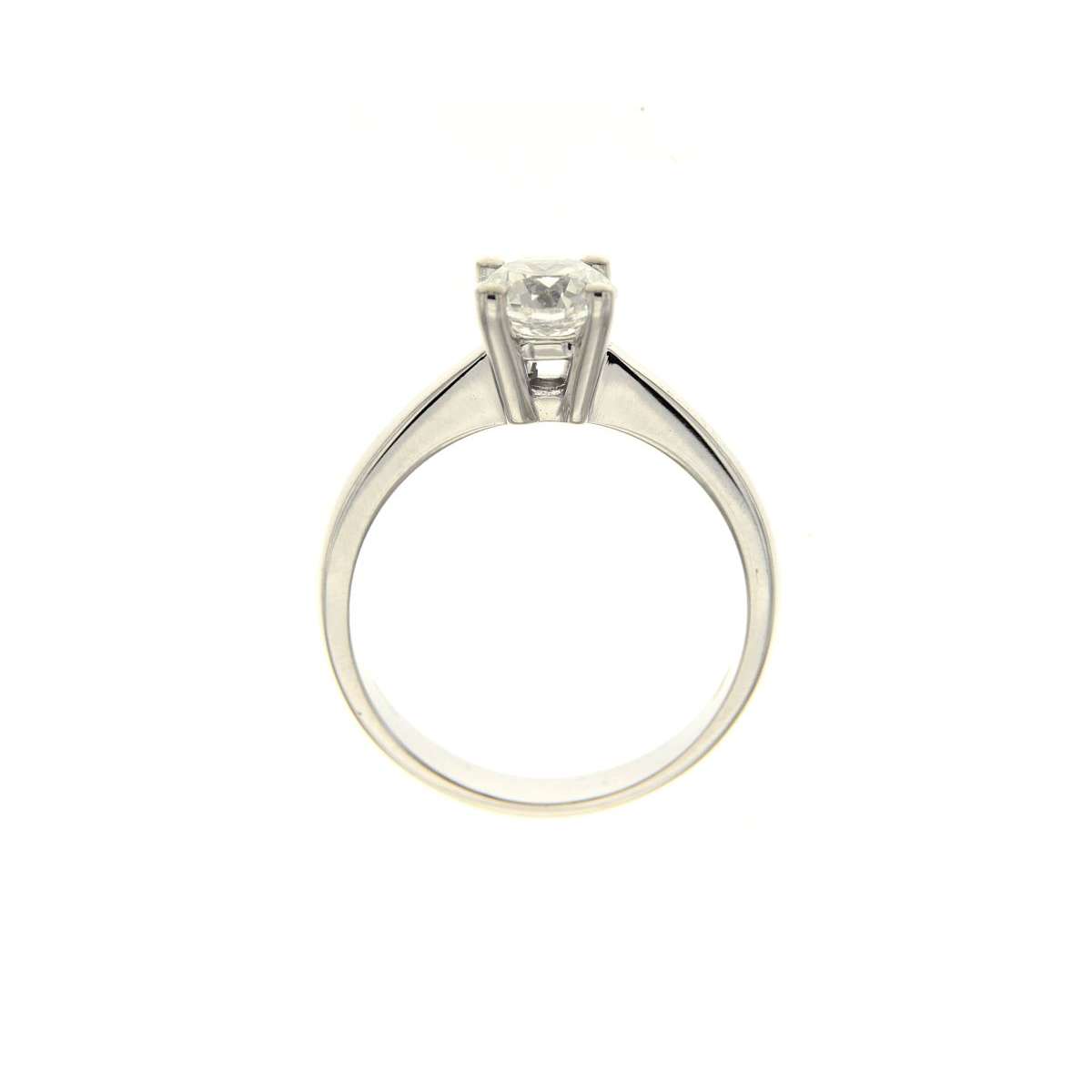 Solitaire ring 4 prongs with IGI certified diamond 1.01 ct G-VS2