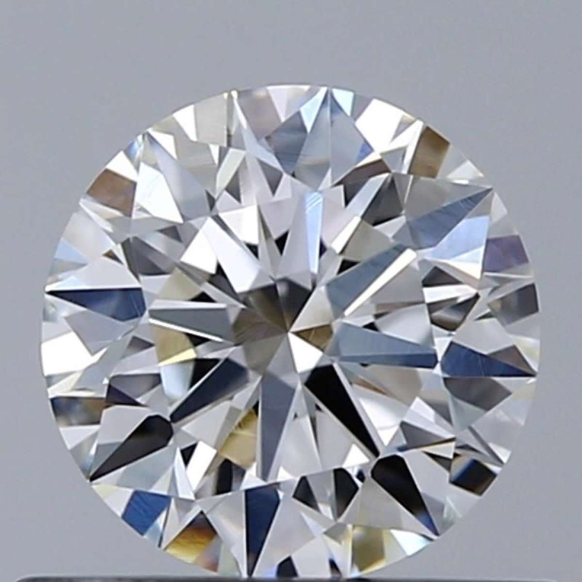 Certified Diamond GIA Carats 0.58 Color F Clarity VVS2  EX  EX  EX Fluorescence NON Brown No Green No Milky No EyeClean 100%