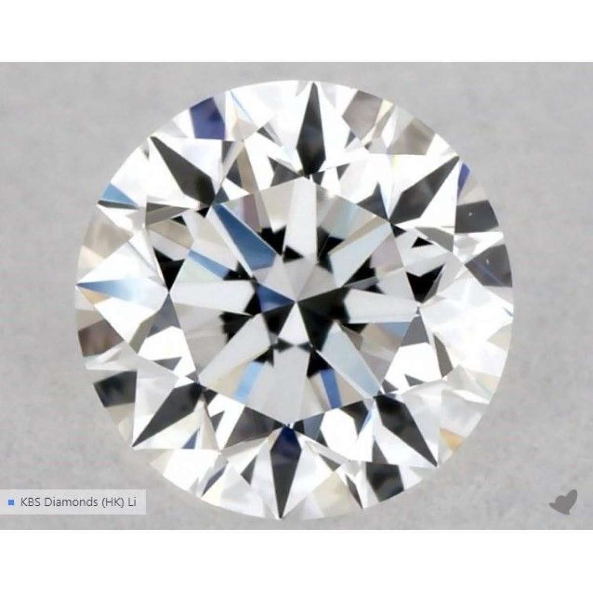 Certified Diamond GIA Carats 0.5 Color E Clarity VS1  EX  EX  EX Fluorescence NON Brown No Green No Milky No EyeClean 100%