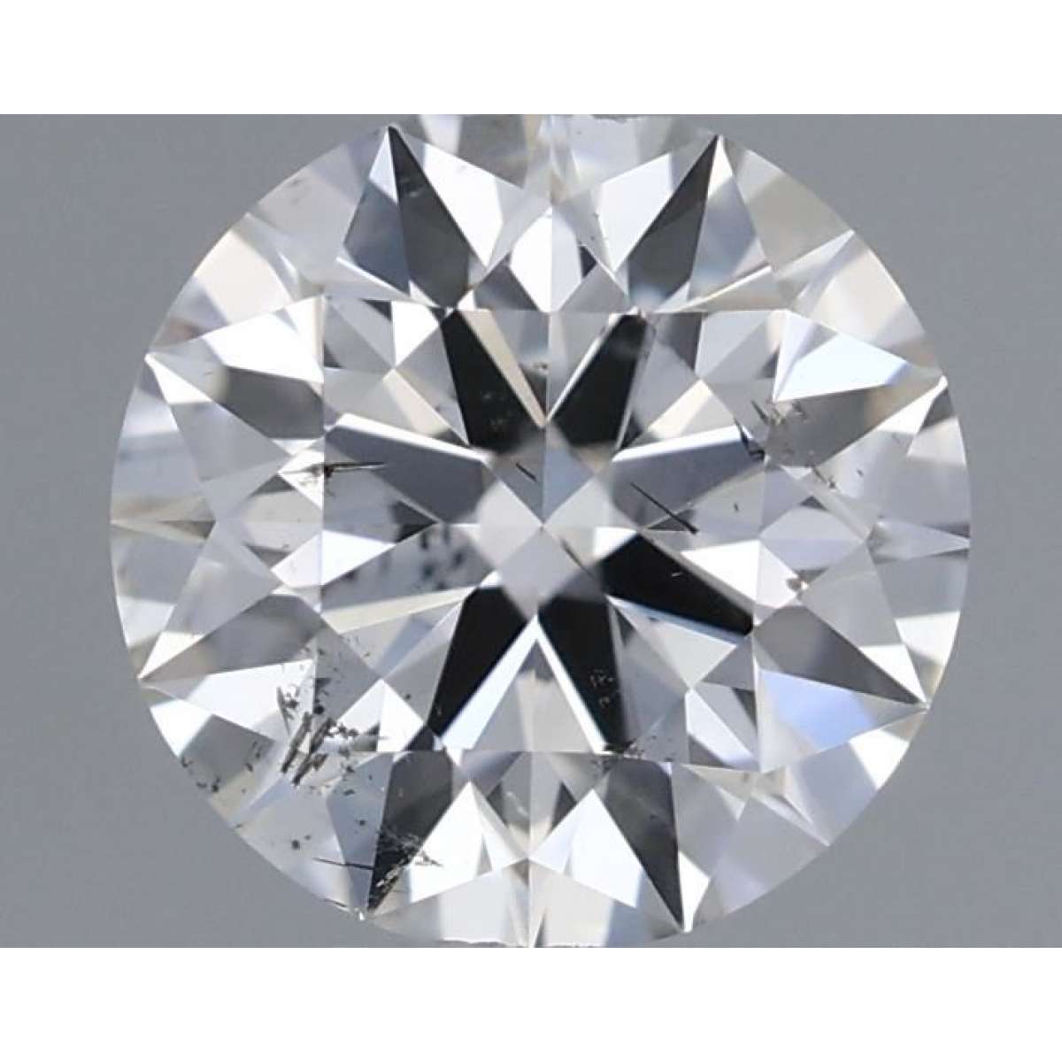 Certified Diamond GIA Carats 0.58 Color F Clarity SI2  EX  EX  EX Fluorescence NON Brown No Green No Milky No EyeClean 100%