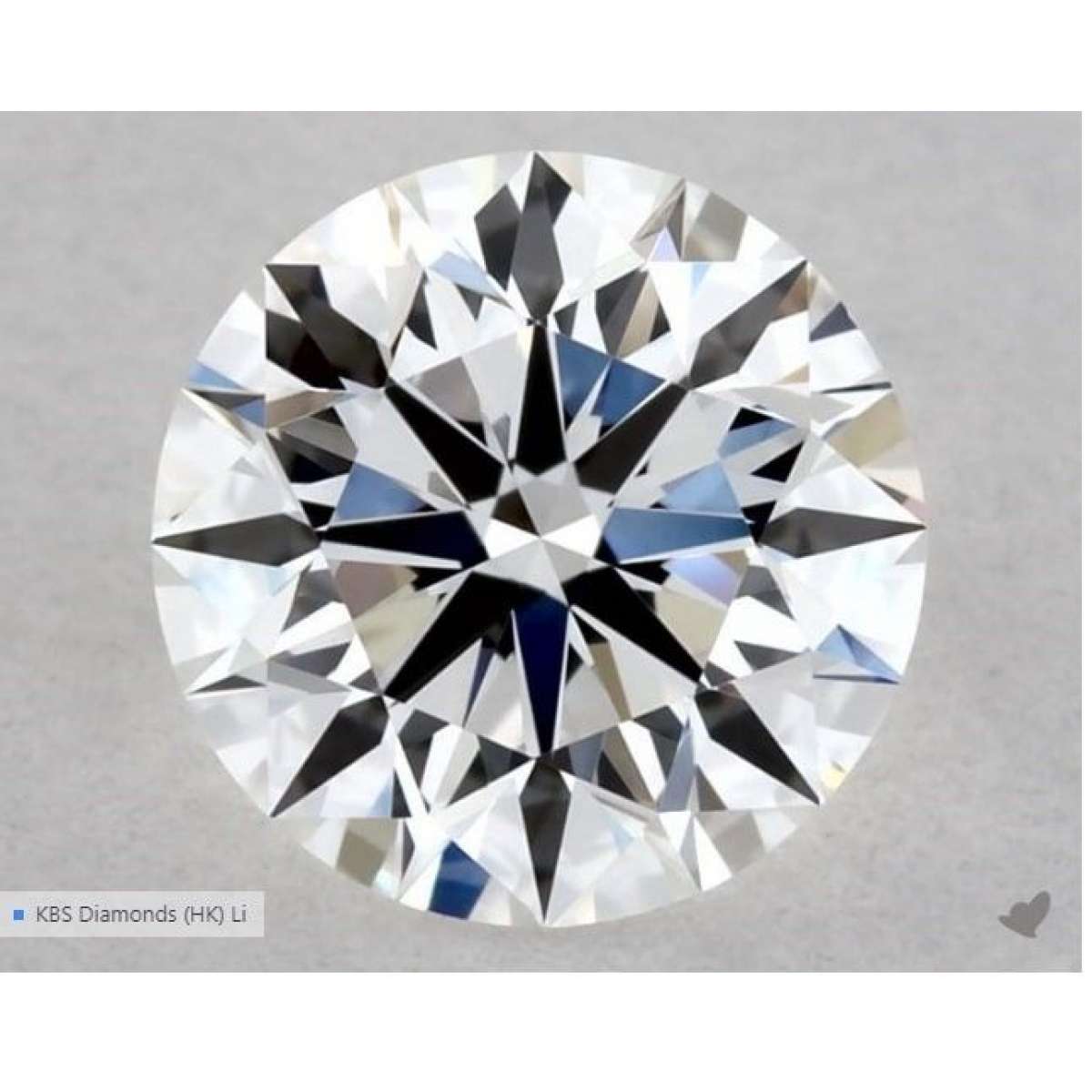 Certified Diamond GIA Carats 0.5 Color D Clarity VVS1  EX  VG  EX Fluorescence NON Brown No Green No Milky No EyeClean 100%